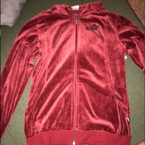 Red velvet jacket